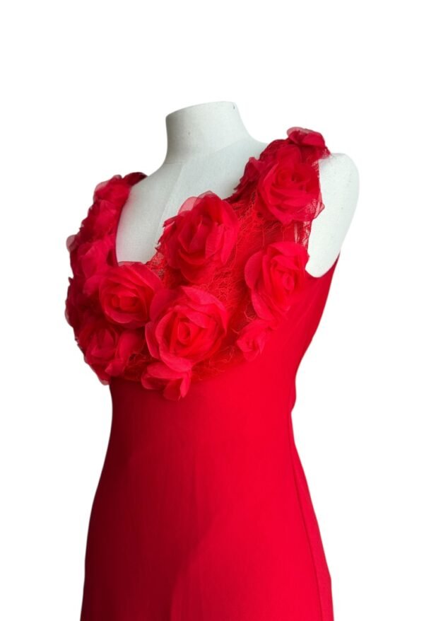 KARL LAGERFELD - RED FLORAL DREESS - Image 6
